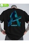 100% Cotton Men's Oversize T-Shirt – Black |   Back Printed