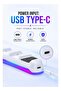 قاعدة شحن مزدوجة لوحدات التحكم مع شريط إضاءة LED RGB، محطة شحن سريعة USB Type-C متوافقة مع وحدات تحكم PS5، قاعدة شحن مزدوجة آمنة مع حماية ذكية - 4