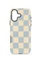 iPhone 16 Vorian Double Layer Case Powder Blue Checker - 4
