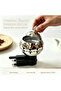 Spherical carved silver plug-in incense burner fast tropical power-off protection electric aromatherapy home office XLE0314 - 2