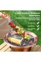Two Portable Round BBQ Grill Basket, Stainless Steel Wire Mesh Barbecue Tube, Rolling Grill Cage for Meat, Fish, Vegetables, Outdoor Camping Grilling - 2
