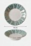 12-Person Turquoise Seljuk Pattern Gilded Tea Plate 10cm