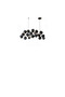 Cube Ceramic Black Rectangular Chandelier 7215