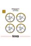 Cfmoto 450Sr Wheel Rim Strip – Half Rim Covering & 450Sr Lettering Sticker Set - 2