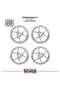 Cfmoto 450Sr Wheel Rim Strip – Half Rim Covering & 450Sr Lettering Sticker Set - 2