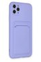 Aconcept iPhone 11 Pro Max Case Kelvin Silicone with Business Card Holder (210702) - Lilac - 2
