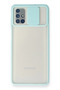 Aconcept Galaxy M51 Case Palm Frosted Camera Sliding Silicone (230536) - Turquoise