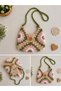 Hand Knitted Sunflower Girl's Shoulder Bag - 2