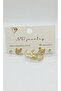 Monaco Swan Figured Gold 6-Piece Earring Set