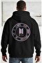 Bts Music Group Back Printed Unisex Oversize Combed Cotton Hoodie - 3