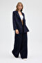 Kruvaze Closed-Front Thin Striped Modern Fit Linen Jacket # Ck26010 - 7