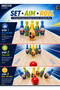INNOV8 by Hostfull Kids Bowling Set with 6 Colourful Pins and Red Three-Grip Ball, 7-Piece Indoor Outdoor Family Bowling Playset for Active Play, Ages 5+ - 3