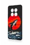 Redmi Note 15 4g Compatible Red Sun Whale Pattern Silicone Case - 4