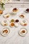 Lavanta 11 Piece Stackable Ceramic Plate Set for 6 People Premium Presentation & Breakfast Set - 2