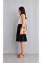 Sofya Linen Fabric Comfortable Fit 55 cm Short Skirt - 3
