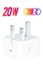 Apple 20W USB-C 3-Pin Power Adapter White