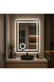 LED Rectangular Mirror, 50x70cm, CANTO Touch, Defogging System, Dimmable