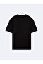 Crew Neck Basic Black T-Shirt - 2