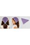 Hand Knitted Lilac Children's Bandana - 4