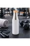 Sustainable Stainless Steel Water Bottle with Bamboo Lid and Silicone Sleeve – Eco-Friendly Reusable Insulated Sports Bottle for Travel, Gym, Office & Outdoor Use - 4