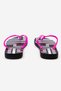 Women Class Happy Fem Slippers, Black and Pink and White - 2