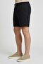 Men Solid Chino Shorts, Dark Navy - 3