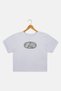 Kids Girl Brand Logo Short Sleeve Football T-Shirt, Light Blue - 2