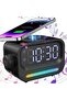 3-in-1 Alarm Clock with Wireless Charging & Bluetooth Speaker – LED Digital Clock with RGB Night Light, Large Display, Bedside Clock for Bedroom, Teens, Girls & Boys - 2