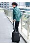 durable professional rolling backpack light weight water resistant 19 inch backpack trolley with 360 degree opening for office travel business school, lg000657-1, black - 2