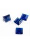 1 cm Dark Blue Square Plastic Stone 50 Pcs - 4