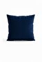 4 Pieces of Navy Blue Soft Textured Living Room Cushion Covers 43 X 43 cm (with Zipper) - 4