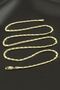 Rectangular Luxury Steel Necklace - Yellow