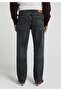 Slim Tapered Fit Men's Green Cast Denim Jean Trousers - 2
