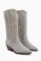 Neira Genuine Leather Beige Summer Western Women's Boots - 3