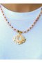 Natural Stone Pink Quartz Amethyst Hematite Natural Gemstone Lotus Flower Women's Necklace Euk55Pka Spiritual Purification - 2