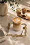 Gold Embroidered Set of 6 Coffee Side Presentation Napkins Dowry Box Coffee Bottom Presentation Napkins Sovruna - 5