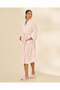 Pink Shawl Fleece Bathrobe Xxl (Length 122Cm) - 4