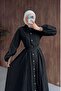 Romantic Lace Detailed Dress Black - 2