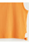 Original Oval Collar Ribbed Girls' Undershirt - 3