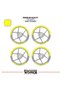 Yamaha Mt-25 Wheel Rim Strip – Half Rim Covering & Mt-25 Lettering Sticker Set - 2