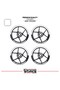 Ktm Duke 250 Wheel Rim Strip – Half Rim Cover & Duke 250 Lettering Sticker Set - 2