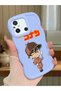 Redmi 12C Compatible Case Camera Protector Blue Silicone Couple Phone Case Conan Pattern