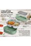Nutrition Container Stainless Steel Lunch Box - Portable Divided Food Container Storage Box with Fork and Knife - 3