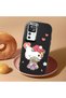 Redmi K50 Ultra Compatible Case Camera Protector Black Silicone Couple Phone Case Kitty Pattern - 2