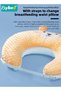 Baby Nursing Pillow, Infant Feeding Pillow for Breastfeeding & Bottle Feeding, Newborn Incline Pillow with Anti-Spill Design, Comfortable Feeding Support for Toddlers & Sitting Support for Mothers - 4
