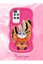 Redmi 10 Compatible Case Camera Protector Red Silicone Couple Phone Case Rabbit Pattern - 2