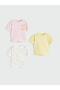 Crew Neck Printed Baby Girl T-Shirt 3-Pack (S6)