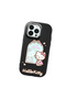 iPhone 14 Pro Compatible Case with Camera Protector Black Silicone Couple Phone Case with Kitty Pattern - 3