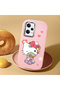 Redmi Note 12 Pro Speed Compatible Case Camera Protector Pink Silicone Couple Phone Case with Kitty Pattern - 2