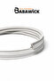 Wooden Door Wicking Strip with Side Nails, 5 Meters, White Color. Sound and Light Proof - 5